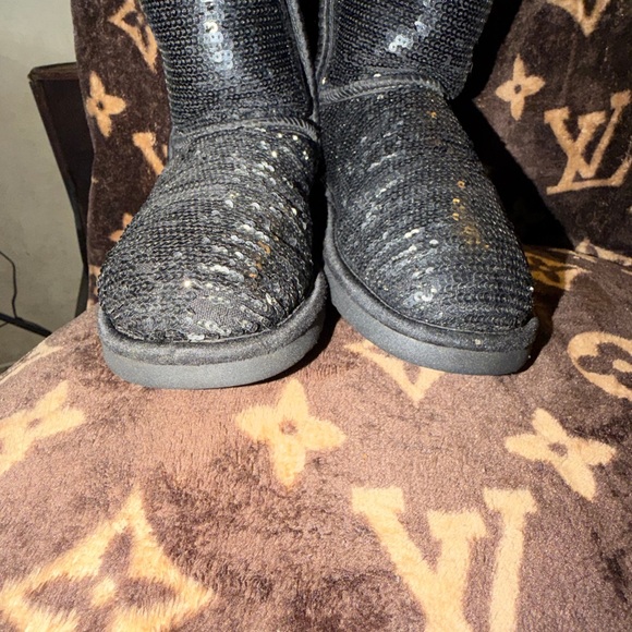 UGG Black Sequin Boots - Picture 7 of 11
